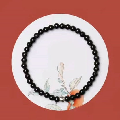 Obsidiaan Armband - Parels