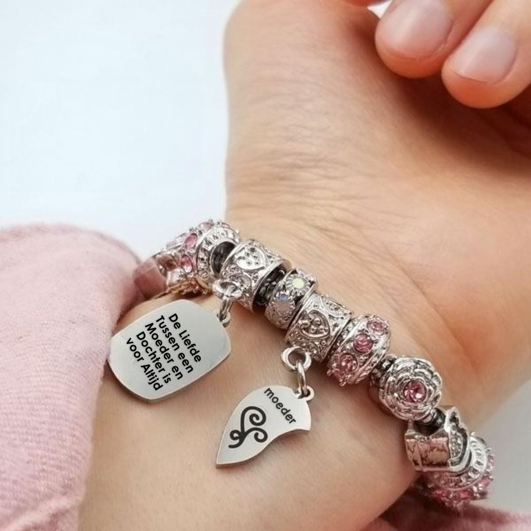 Eeuwige Liefde Charms – Moeder en Dochter Armbanden