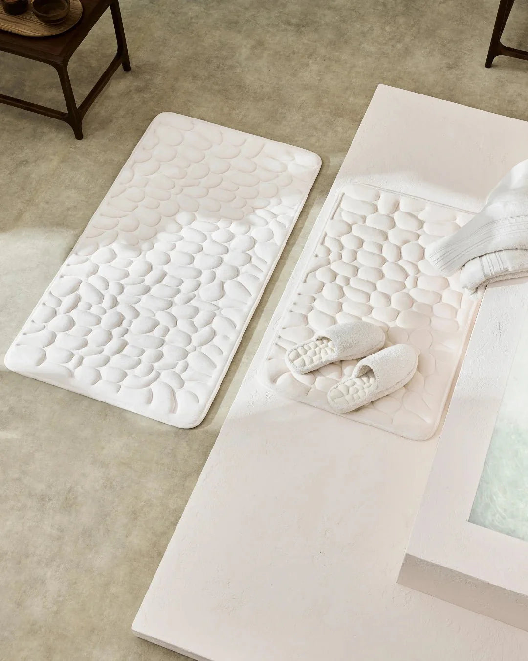 SpaStep | Absorberende badmat met kiezelstructuur