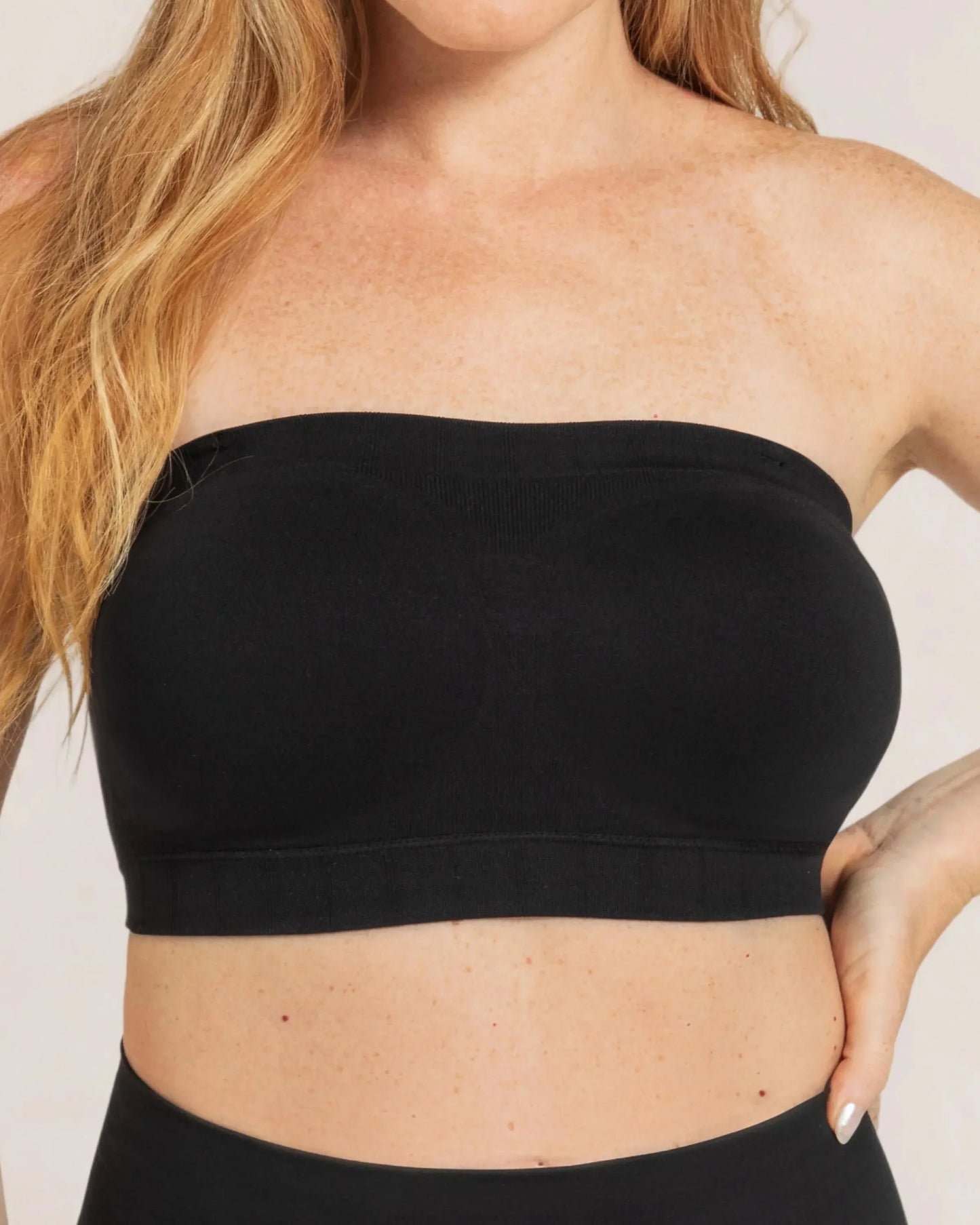 Draadloze Backless Bandeau Bh Anti‑Slip Verstelbare Bandjes Plus Size