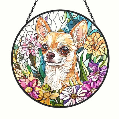 Glas-in-lood Zonvanger - Chihuahua