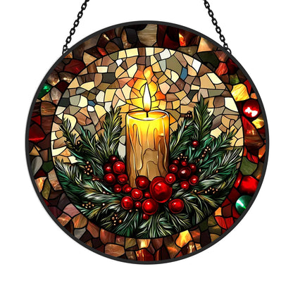 Glas-in-lood Zonvanger - Kerstkaars
