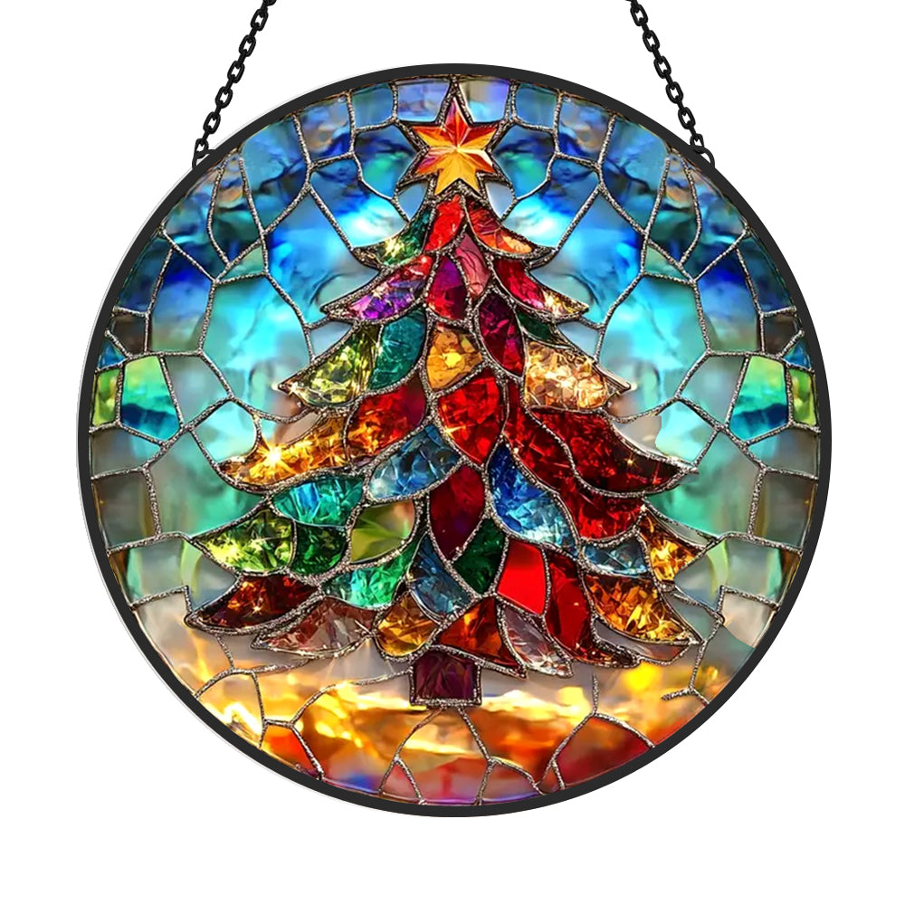 Glas-in-lood Zonvanger - Kerstboom