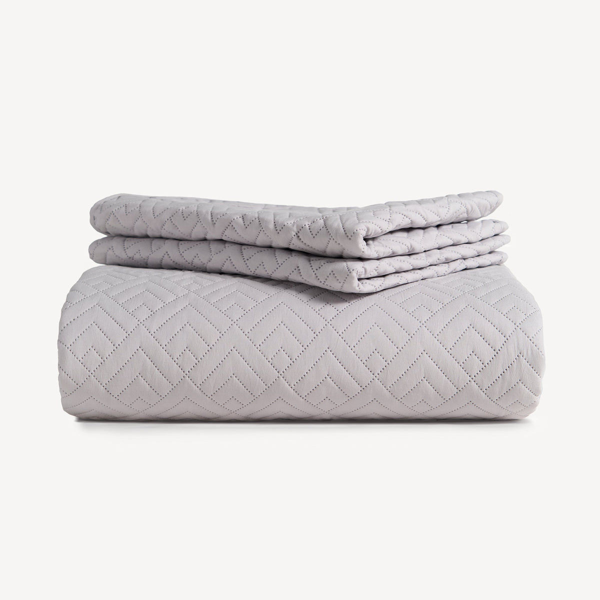 FURRFREE Dekbedset met ruitmozaïekpatroon – Huisdierhaar-afstotend voor gezinnen met honden of katten