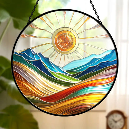 Glas-in-lood Zonvanger - Kleurrijke Boheemse