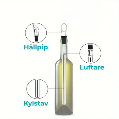 3-in-1 Wijnkoeler met Schenktuit en Luchter