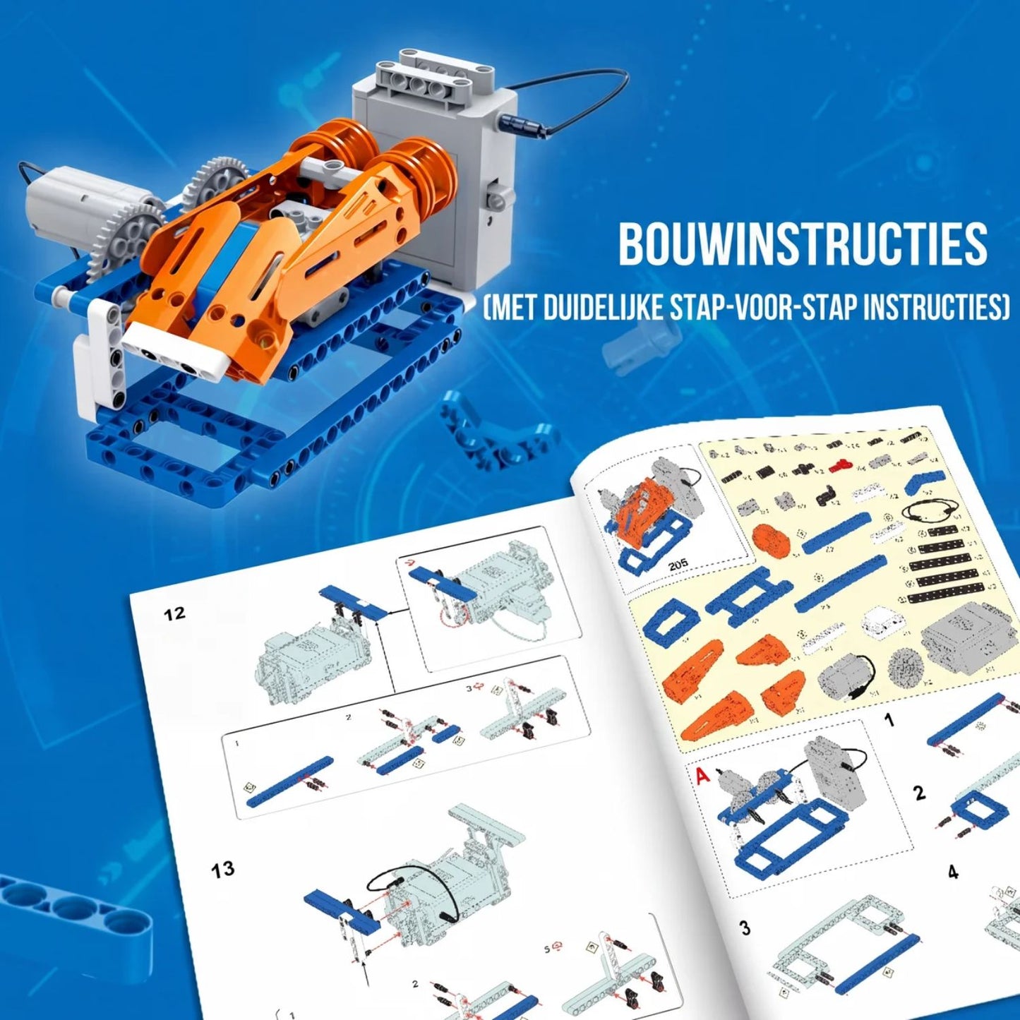BlockBricks | Bouwset met Elektromotor