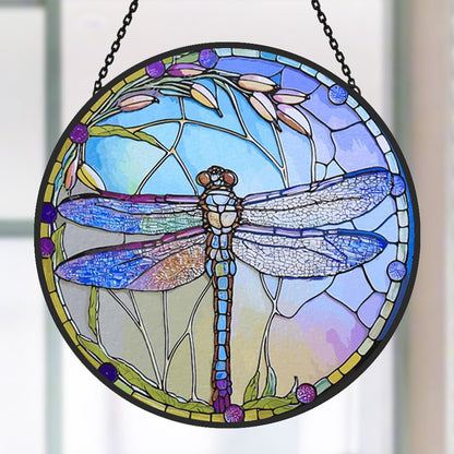 Glas-in-lood Zonvanger - Libelle Zonvanger
