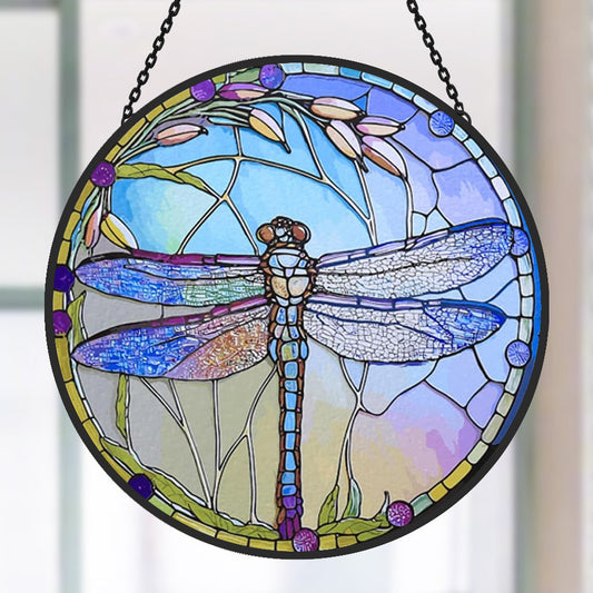 Glas-in-lood Zonvanger - Libelle Zonvanger