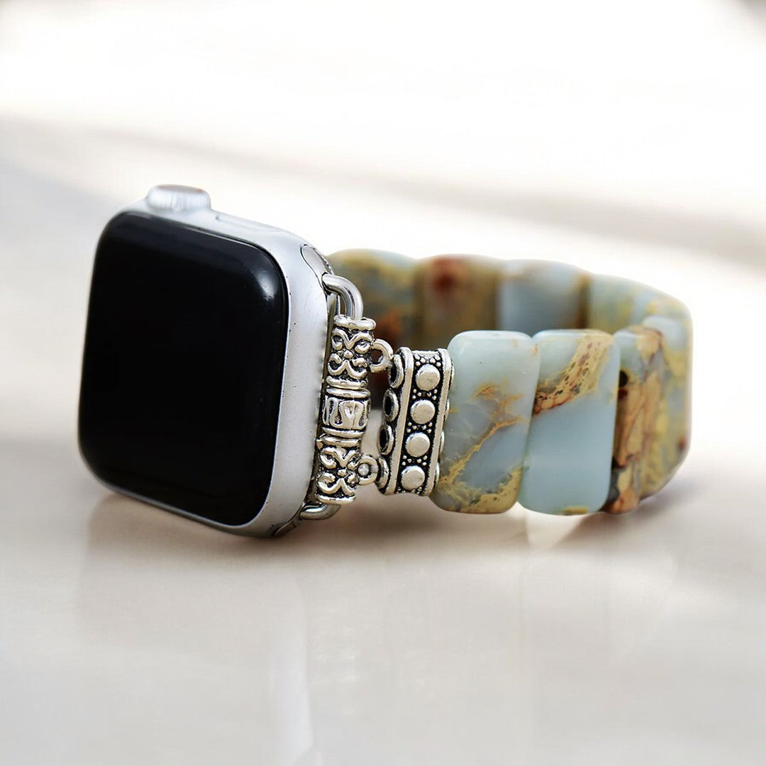 NatureStraps Aarde Tibetaanse Jaspis Stretch