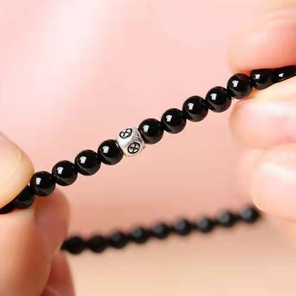 Obsidiaan Armband - Parels