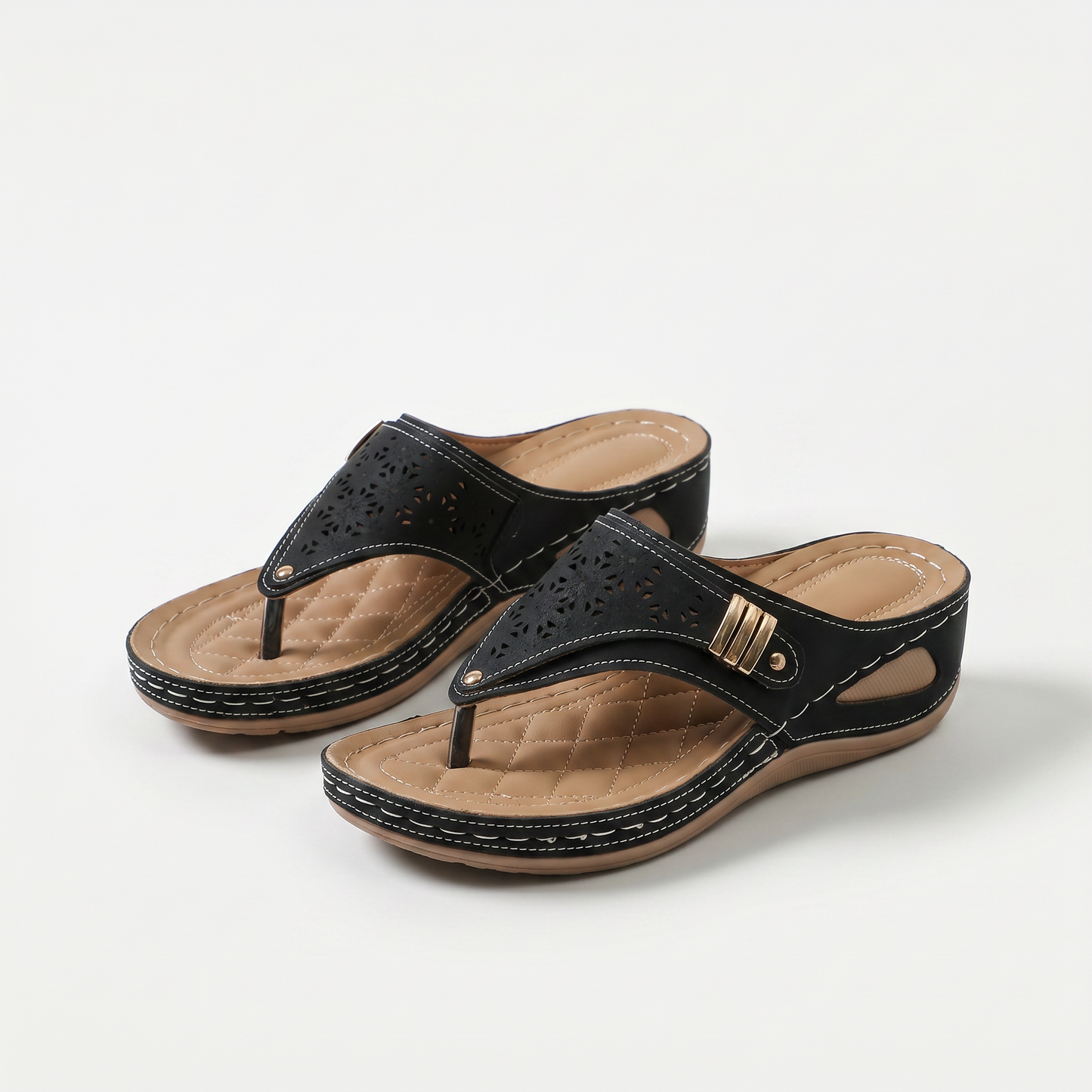 Élodie – Dames-slippers met sleehak en teenstuk