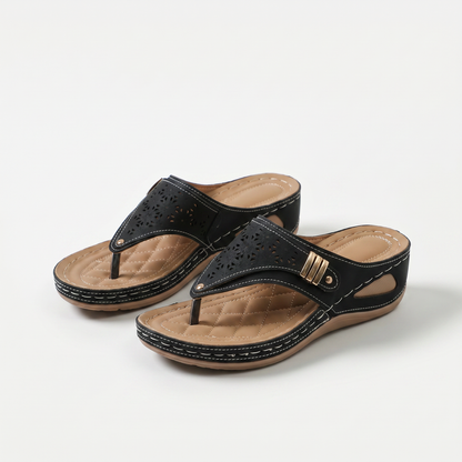 Élodie – Dames-slippers met sleehak en teenstuk