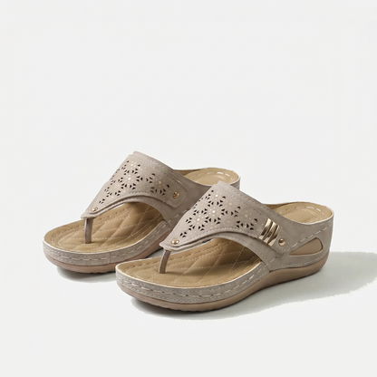 Élodie – Dames-slippers met sleehak en teenstuk