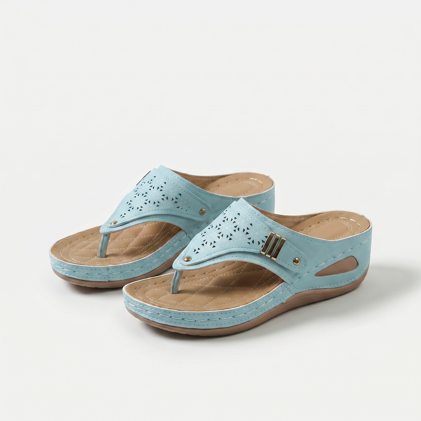 Élodie – Dames-slippers met sleehak en teenstuk