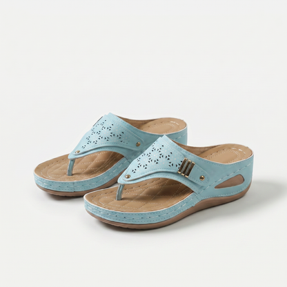 Élodie – Dames-slippers met sleehak en teenstuk