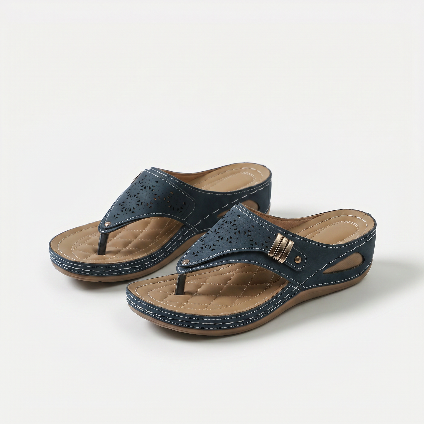 Élodie – Dames-slippers met sleehak en teenstuk