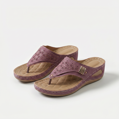 Élodie – Dames-slippers met sleehak en teenstuk