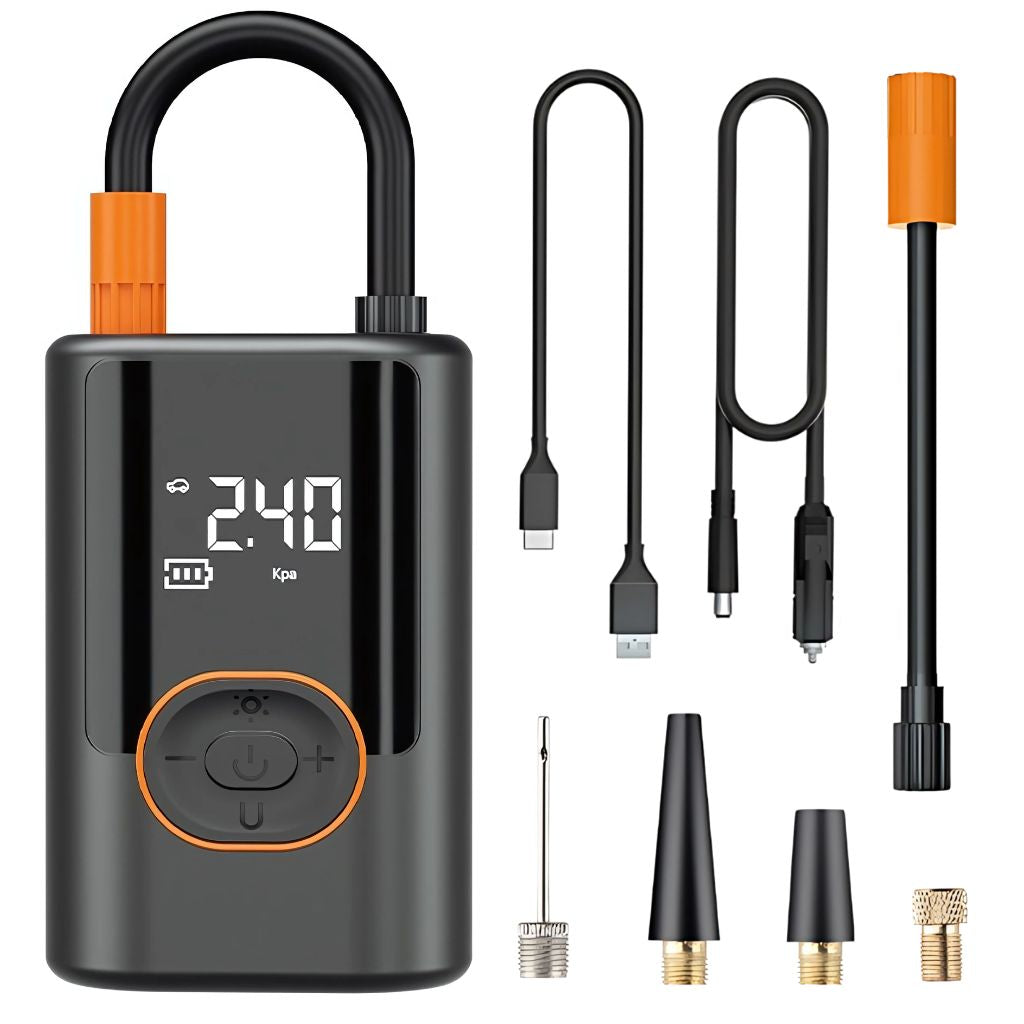 AeroPump X9 Draagbare Bandenpomp – Krachtige Compressor met Auto-Stop & Digitaal Display