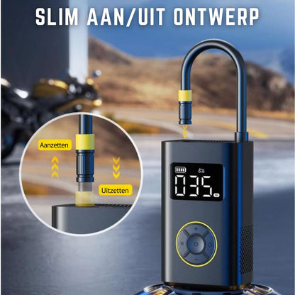 AeroPump X9 Draagbare Bandenpomp – Krachtige Compressor met Auto-Stop & Digitaal Display