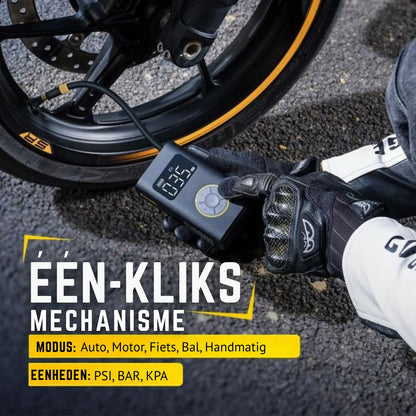 AeroPump X9 Draagbare Bandenpomp – Krachtige Compressor met Auto-Stop & Digitaal Display