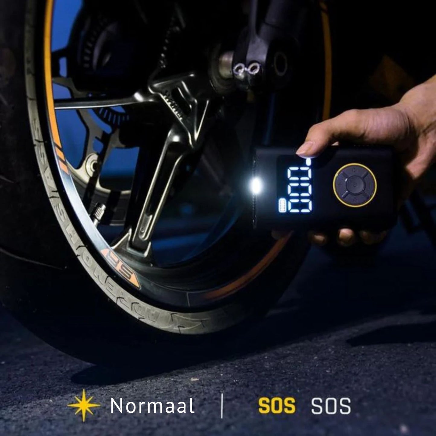 AeroPump X9 Draagbare Bandenpomp – Krachtige Compressor met Auto-Stop & Digitaal Display