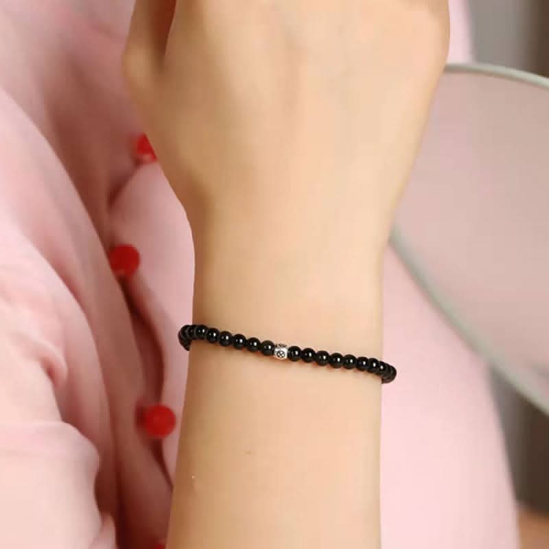Obsidiaan Armband - Parels
