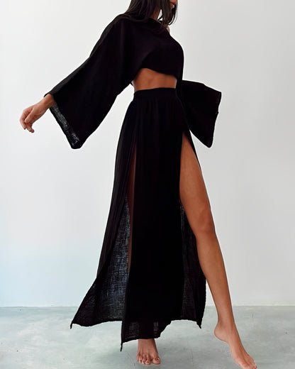 Sara Linnen Set – Tijdloze elegantie met een moderne twist