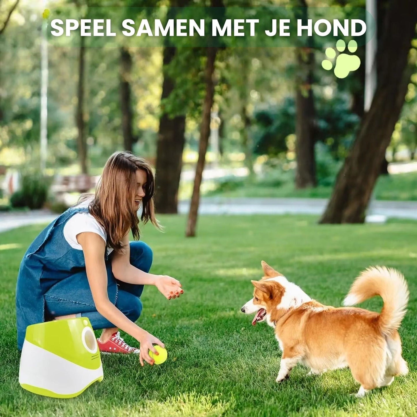 PawLaunch Slimme Balwerper – Instelbare Afstand