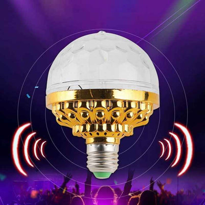 Kleurrijke roterende discobal lamp