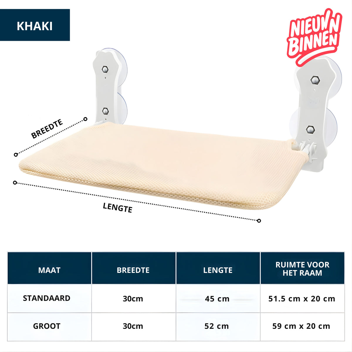 Lunaro | Raamhangmat voor Katten – Opvouwbaar, Stabiel en Comfortabel
