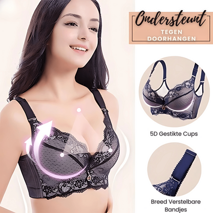 Push-Up BH met Volledige Bedekking en Delicaat Kant