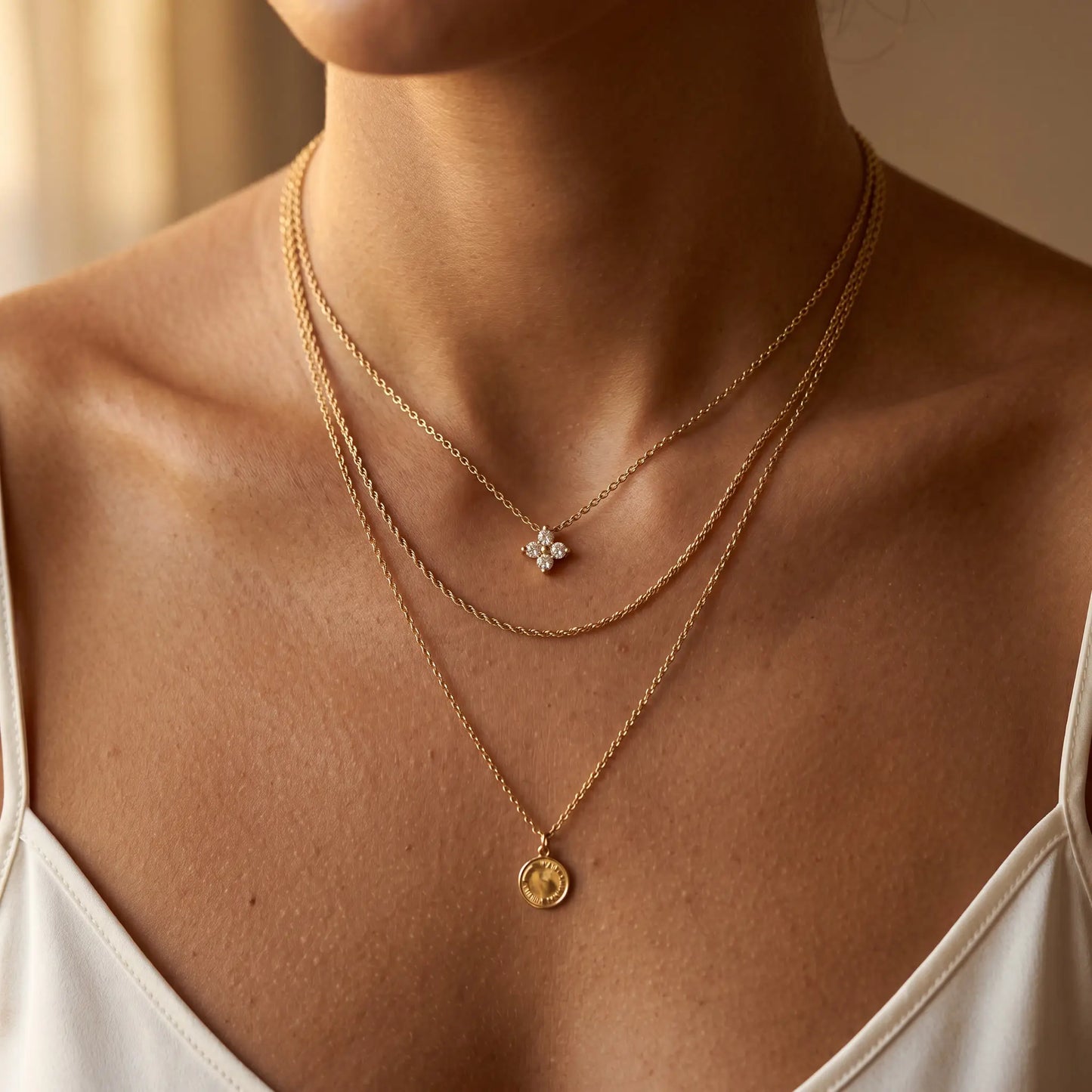 Kristallen bloemenketting