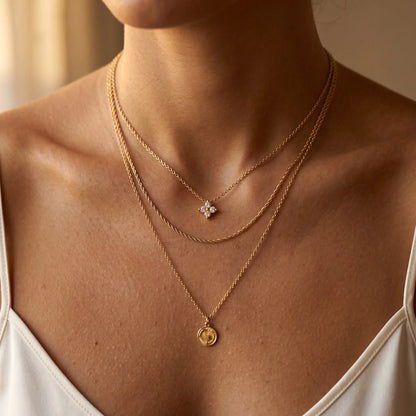 Kristallen bloemenketting