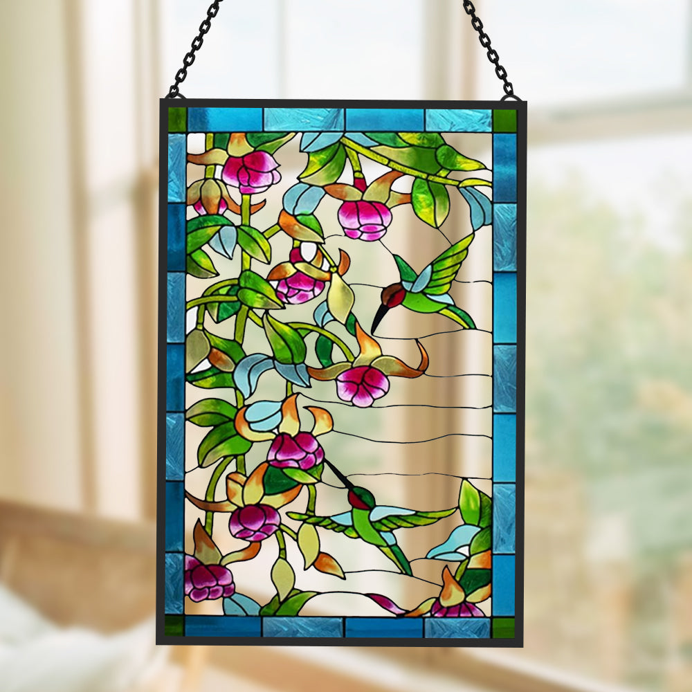 Glas-in-lood Zonvanger - Kolibrie