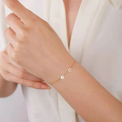 Charmify | Gepersonaliseerde armband met zij-initialen