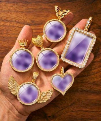 Auroriq Gepersonaliseerde Fotohanger – Handgemaakt, Luxe Afwerking & Waterbestendige Ketting