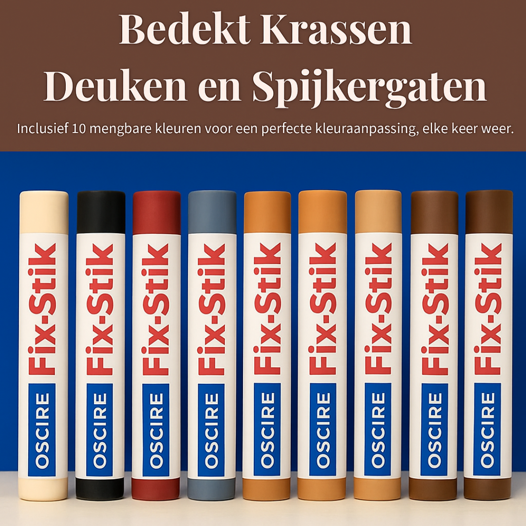 Houtrestauratie Waxpen-set – naadloze reparatie van krassen en deuken