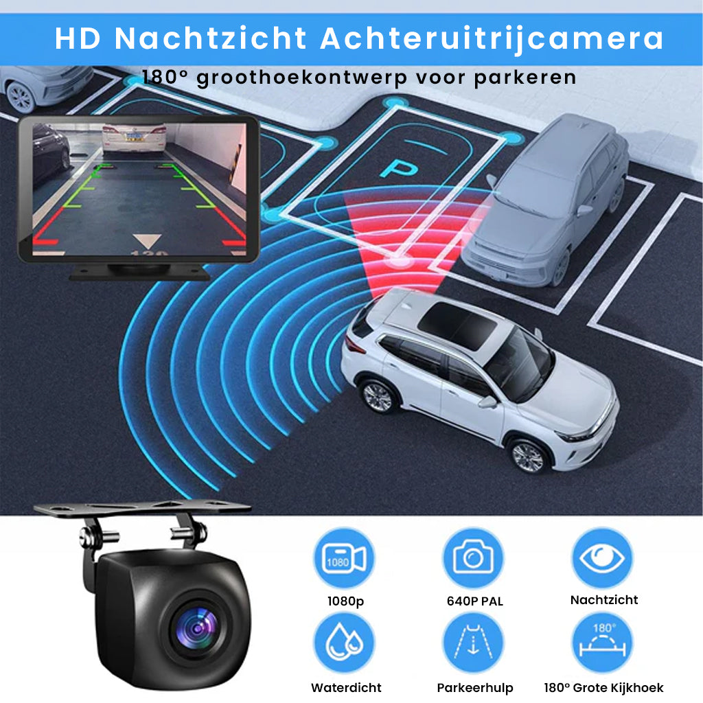 Oscire 20cm Draadloze CarPlay & Android Auto Radio