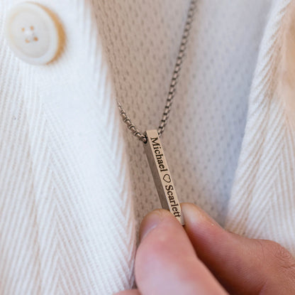 Tai Roestvrijstalen Box Chain Ketting – Met Gravering
