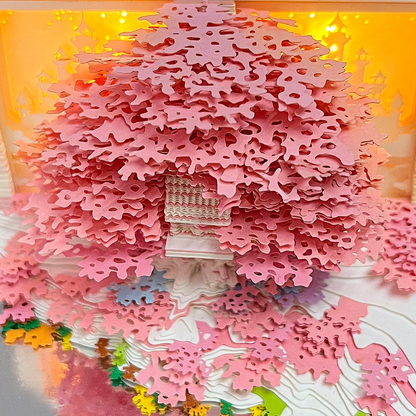 Sakura boomhuis (met licht en kalender 2026)