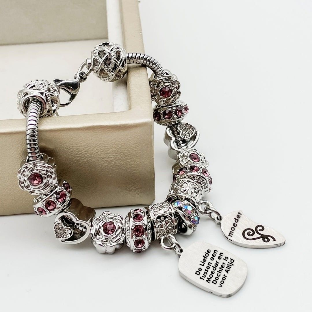 Eeuwige Liefde Charms – Moeder en Dochter Armbanden