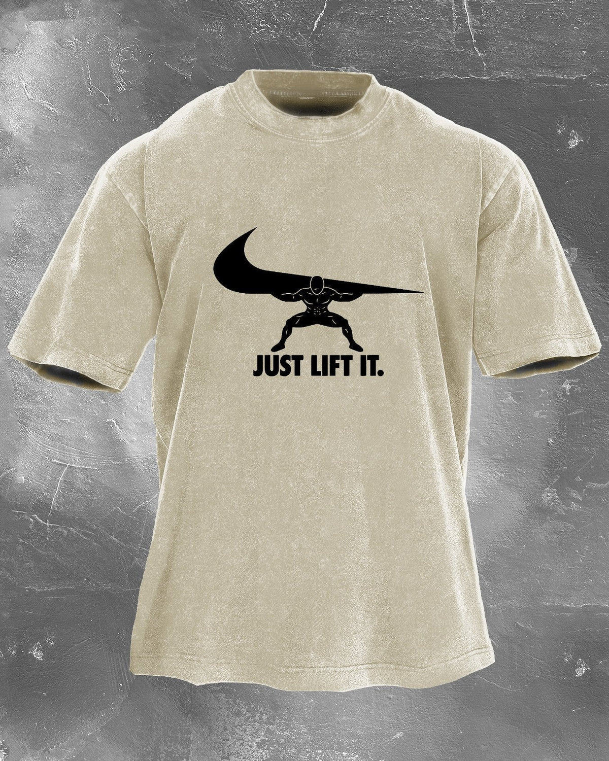 Just Lift It Gewassen T-Shirt