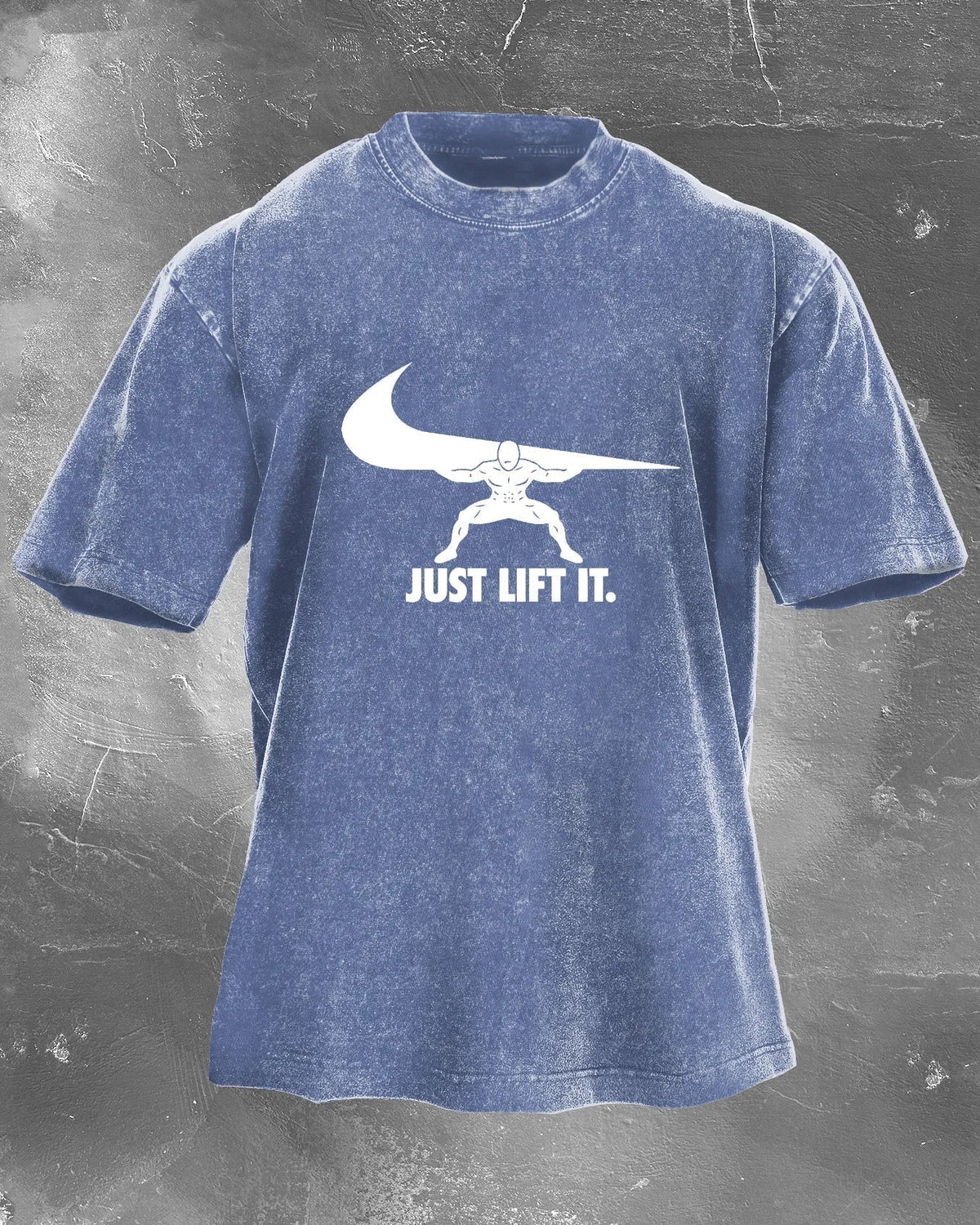 Just Lift It Gewassen T-Shirt