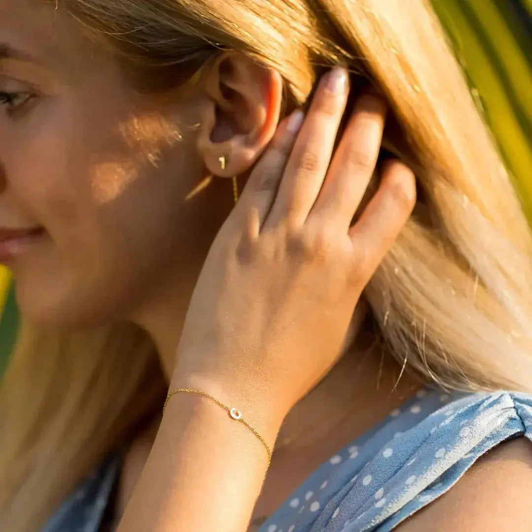 Charmify | Gepersonaliseerde armband met zij-initialen