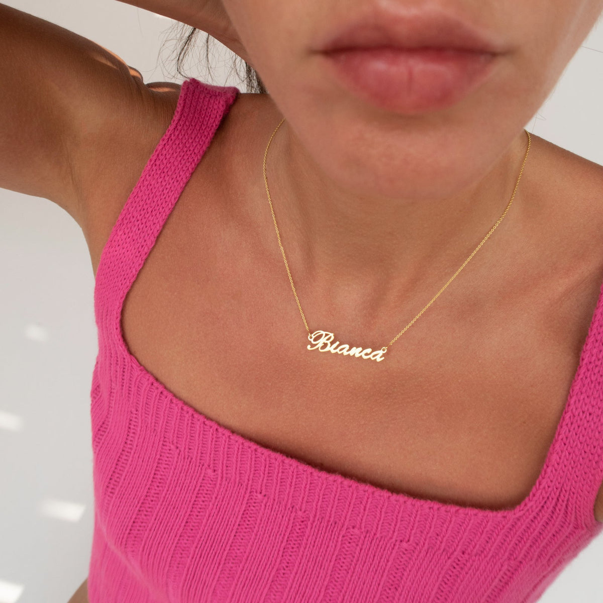 Gepersonaliseerde Naamketting – Handgemaakt in Verguld Zilver (925)