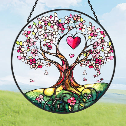 Glas-in-lood Zonvanger - Liefde en levensboom