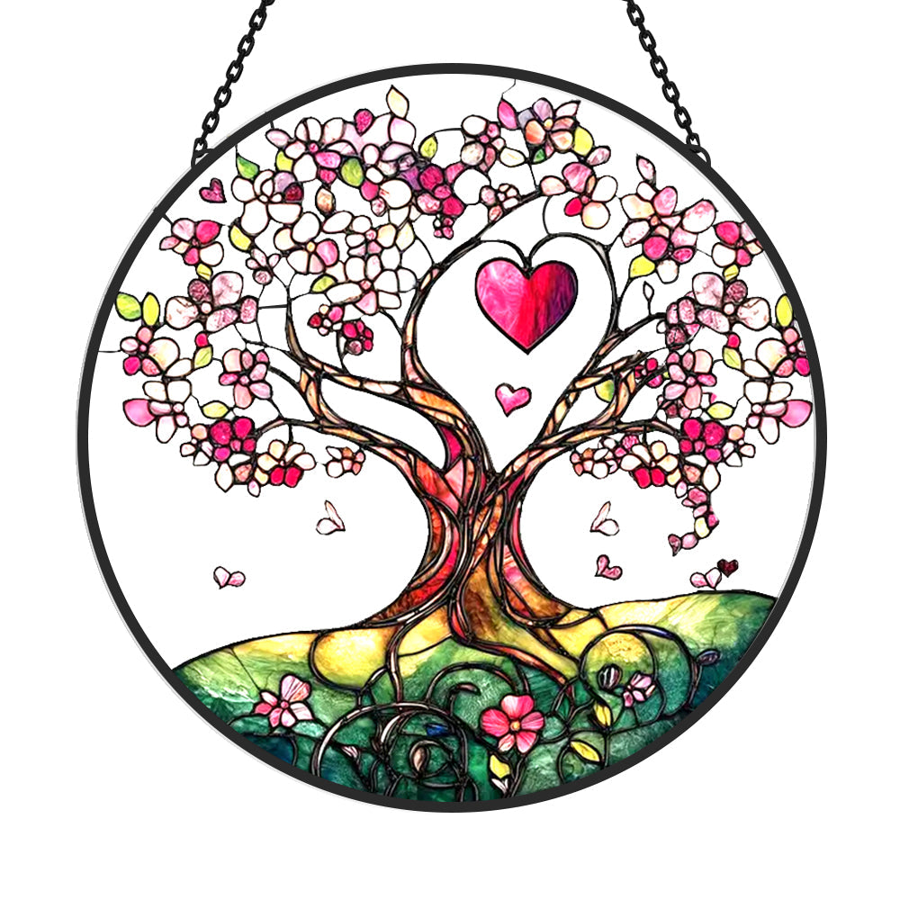 Glas-in-lood Zonvanger - Liefde en levensboom