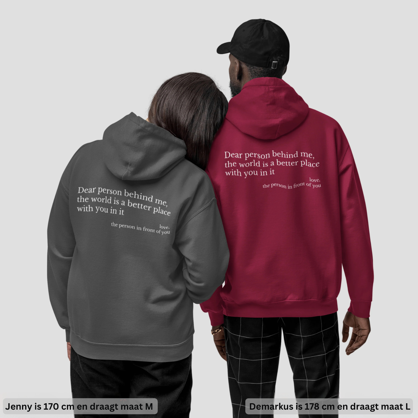 De Originele ‘Dear Person Behind Me’ Hoodie.