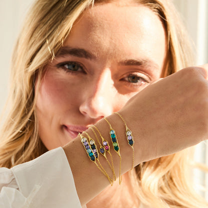PodGem | Peulvormige geboortesteen-armband